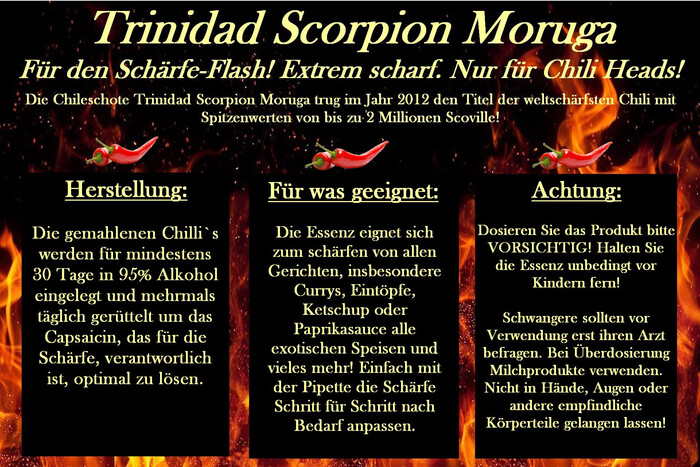Chilisauce Trinidad Scorpion Moruga