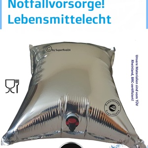 Wasserbeutel10x15 Liter zur Notfallvorsorge Wassersack deutscher Händler