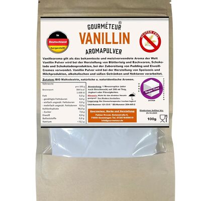 100g hochwertiges, zuckerfreies Vanille-Aroma-Konzentrat